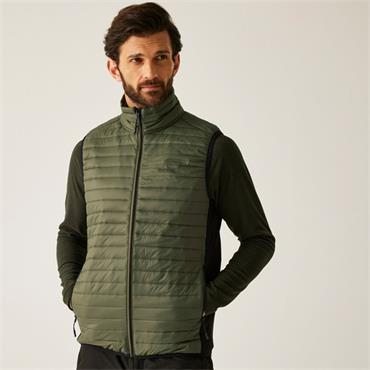 Andreson Hybrid Bodywarmer Olive Night-black